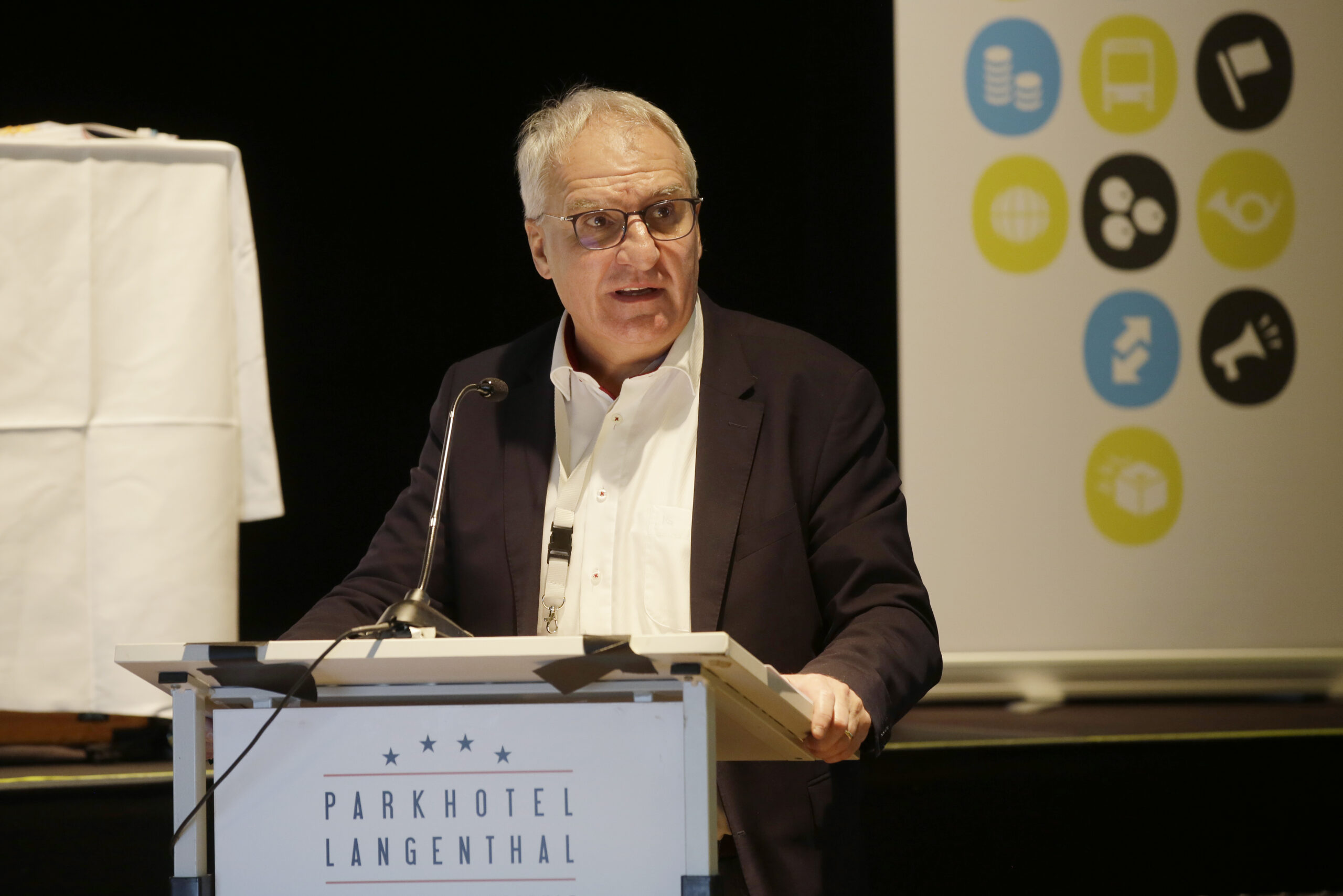 Langenthal, Parkhotel, syndicom - Kongress 2021, syndicom Präsident Daniel Münger. 26.11.2021 Bild: Sabine Rock