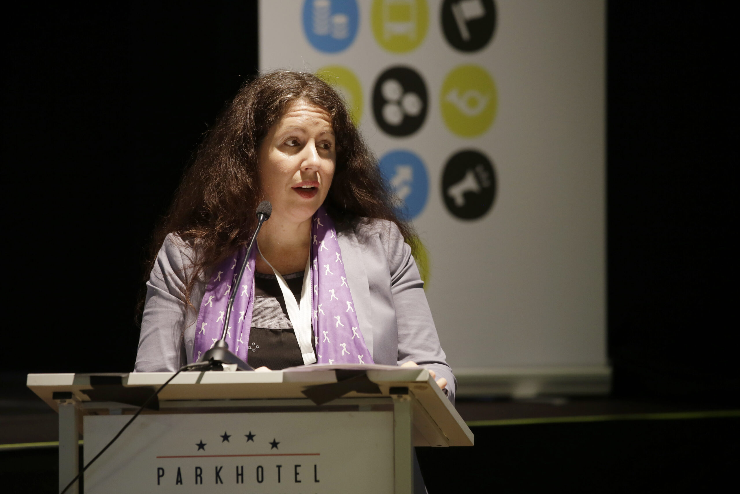 Langenthal, Parkhotel, syndicom - Kongress 2021, Frauensekretärin Patrizia Mordini. 26.11.2021Bild: Sabine Rock