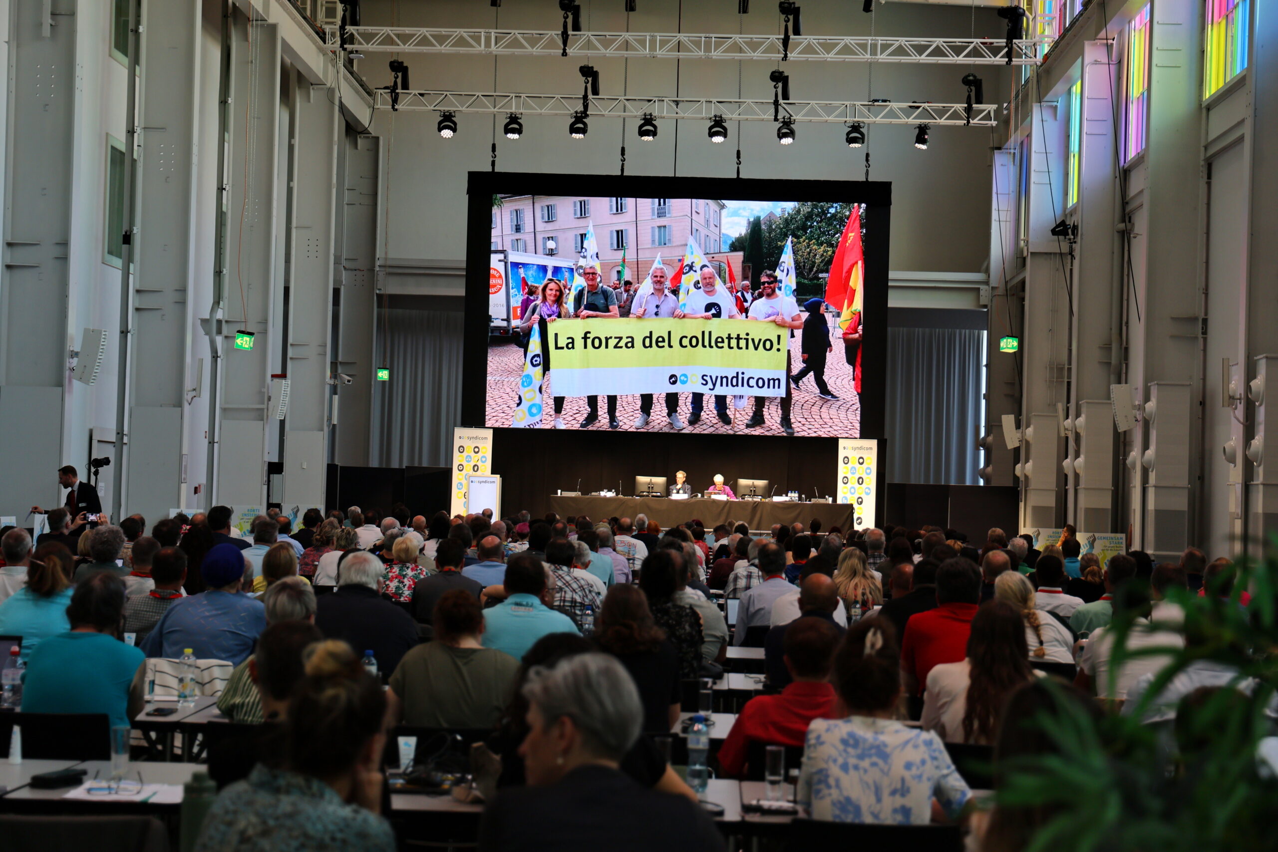 Gewerkschaft syndicom Kongress 2025 Baden, Saal